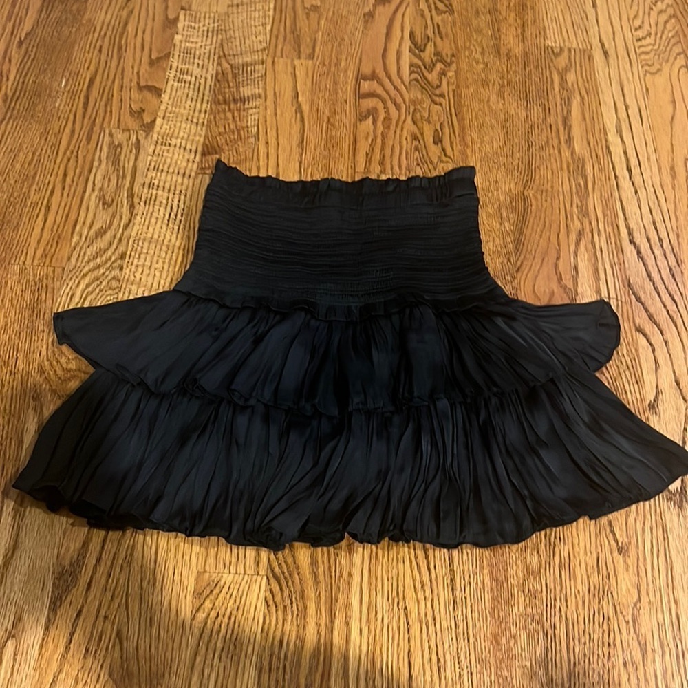 NWT We’re All Pretty Girls Woman’a Black Good Vibrations Mini Skirt Size S